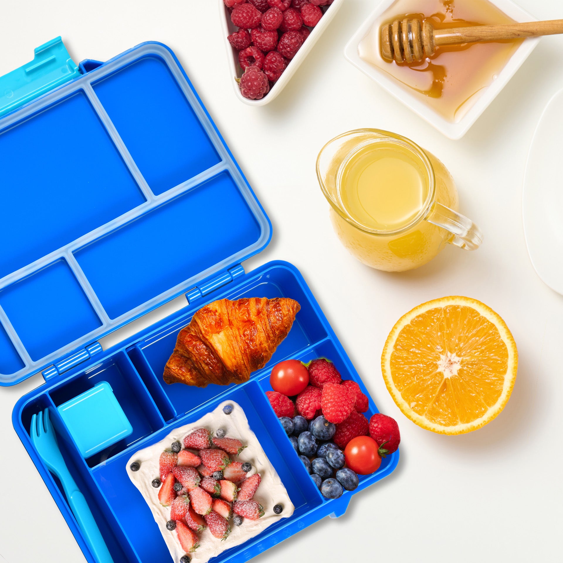 Cosmic Curiosity Bento Lunchbox ā Universe Blue ā 6 Compartments