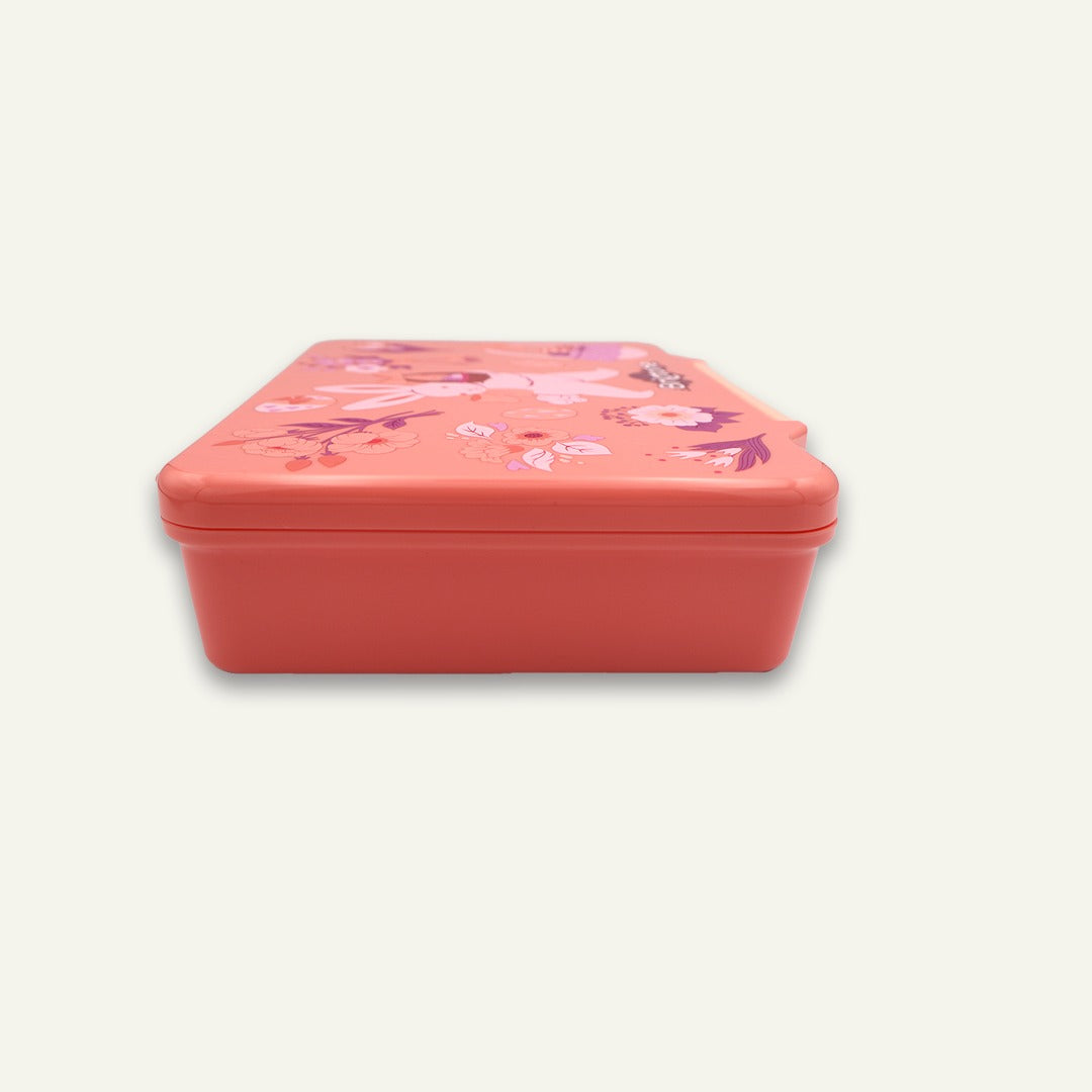 Bunny Bliss Bento Lunchbox – Cherry Bloom Pink– 6 Compartments