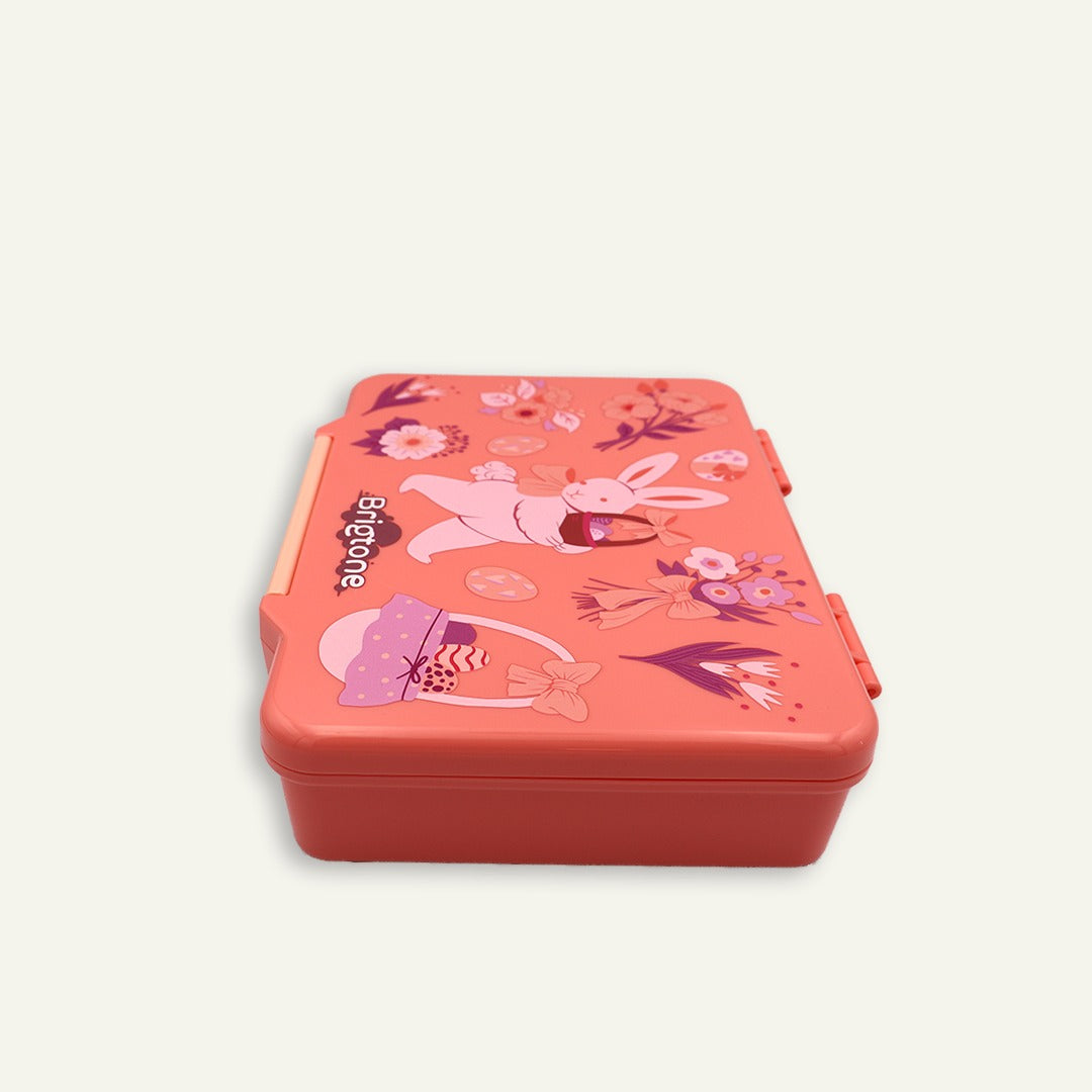 Bunny Bliss Bento Lunchbox – Cherry Bloom Pink– 6 Compartments