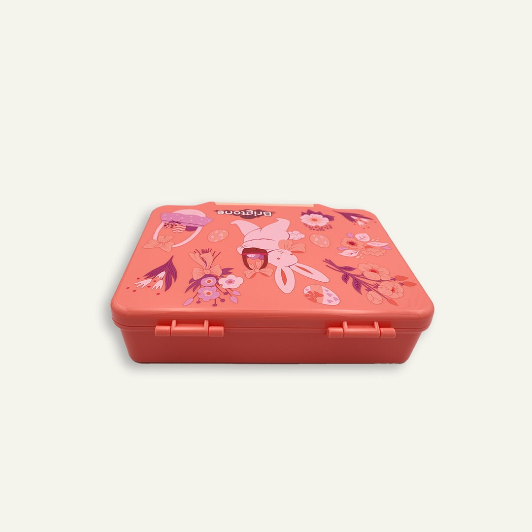 Bunny Bliss Bento Lunchbox – Cherry Bloom Pink– 6 Compartments