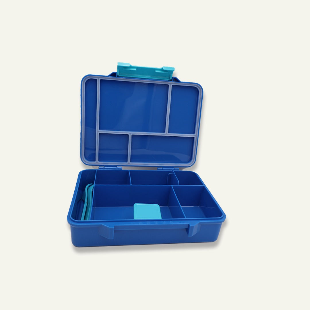 Soccer Sprint Bento Lunchbox – Game Night Blue – 4 Compartments