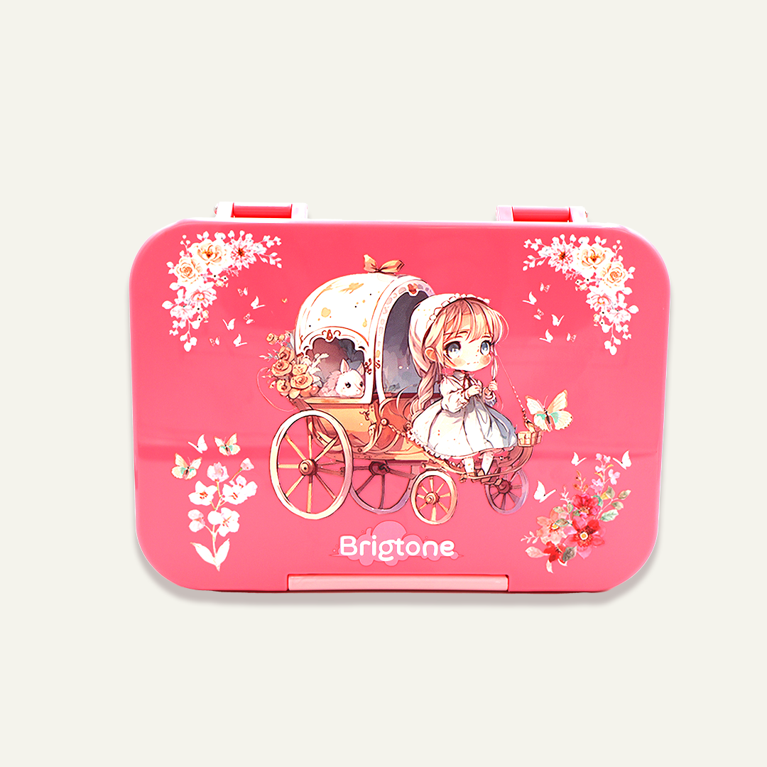 Magical Dreamer Bento Lunchbox – Little Girl Pink – 6 Compartments