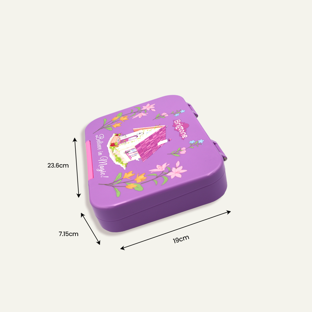 Comfort Cottage Bento Lunchbox – Magic Home Purple – 6 Compartments