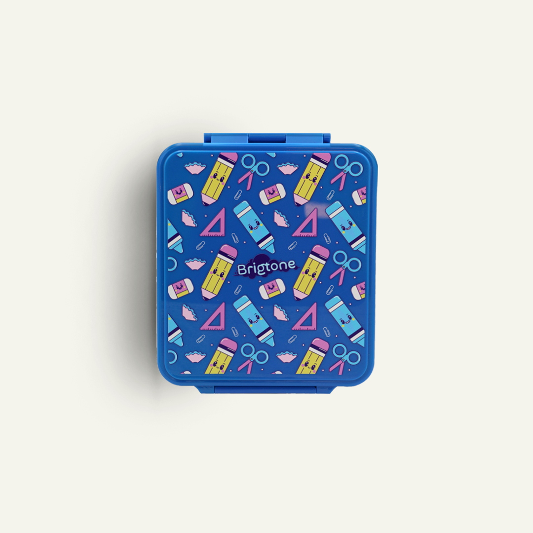 Study Buddy Bento Lunchbox – Pencil Case Blue - 4 Compartments